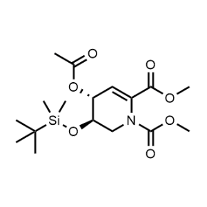 1,2-Dimethyl (4R,5R)-4-(acetyloxy)-5-[[(1,1-dimethylethyl)dimethylsilyl]oxy]-5,6-dihydro-1,2(4H)-pyridinedicarboxylate|CS-1317067