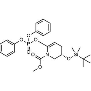 Methyl (3S)-3-[[(1,1-dimethylethyl)dimethylsilyl]oxy]-6-[(diphenoxyphosphinyl)oxy]-3,4-dihydro-1(2H)-pyridinecarboxylate|CS-1317069