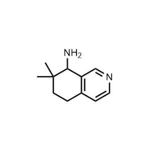 7,7-Dimethyl-5,6,7,8-tetrahydroisoquinolin-8-amine|CS-1318481