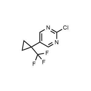 2-Chloro-5-(1-(trifluoromethyl)cyclopropyl)pyrimidine|CS-1318507
