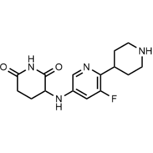 3-((5-Fluoro-6-(piperidin-4-yl)pyridin-3-yl)amino)piperidine-2,6-dione|CS-1318532
