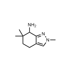 2,6,6-Trimethyl-4,5,6,7-tetrahydro-2H-indazol-7-amine|CS-1318548
