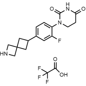 1-(2-Fluoro-4-(2-azaspiro[3.3]heptan-6-yl)phenyl)dihydropyrimidine-2,4(1H,3H)-dione 2,2,2-trifluoroacetate|CS-1318748
