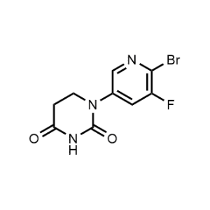 1-(6-Bromo-5-fluoropyridin-3-yl)dihydropyrimidine-2,4(1H,3H)-dione|CS-1318878