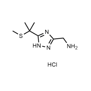 (5-(2-(Methylthio)propan-2-yl)-1H-1,2,4-triazol-3-yl)methanamine hydrochloride|CS-1318887