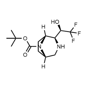 tert-Butyl (1R,2S,5S)-2-((R)-2,2,2-trifluoro-1-hydroxyethyl)-3,8-diazabicyclo[3.2.1]octane-8-carboxylate|CS-1319097