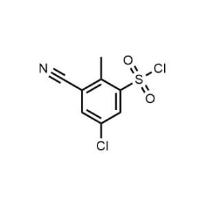 5-Chloro-3-cyano-2-methylbenzenesulfonyl chloride|CS-1319362