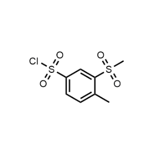 4-Methyl-3-(methylsulfonyl)benzenesulfonyl chloride|CS-1319655