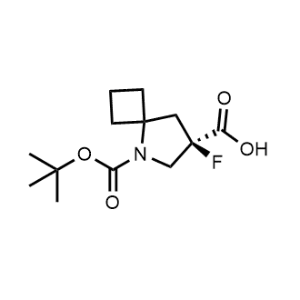 (R)-5-(tert-Butoxycarbonyl)-7-fluoro-5-azaspiro[3.4]octane-7-carboxylic acid|CS-1320860