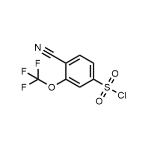 4-Cyano-3-(trifluoromethoxy)benzenesulfonyl chloride|CS-1321012