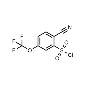 2-Cyano-5-(trifluoromethoxy)benzenesulfonyl chloride|CS-1321013