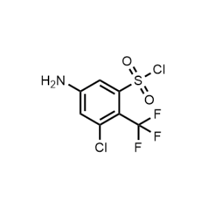 5-Amino-3-chloro-2-(trifluoromethyl)benzenesulfonyl chloride|CS-1321032