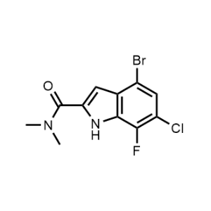 4-Bromo-6-chloro-7-fluoro-N,N-dimethyl-1H-indole-2-carboxamide|CS-1322113