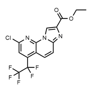 Ethyl 2-chloro-4-(perfluoroethyl)imidazo[1,2-a][1,8]naphthyridine-8-carboxylate|CS-1322165