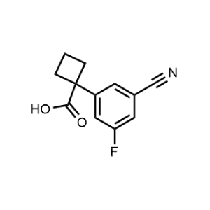 1-(3-Cyano-5-fluorophenyl)cyclobutane-1-carboxylic acid|CS-1322400