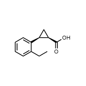 rel-(1R,2S)-2-(2-Ethylphenyl)cyclopropane-1-carboxylic acid|CS-1322910