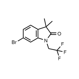 6-Bromo-3,3-dimethyl-1-(2,2,2-trifluoroethyl)indolin-2-one|CS-1323192