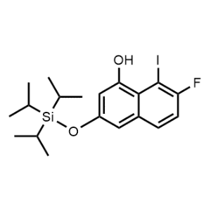 7-Fluoro-8-iodo-3-((triisopropylsilyl)oxy)naphthalen-1-ol|CS-1323483