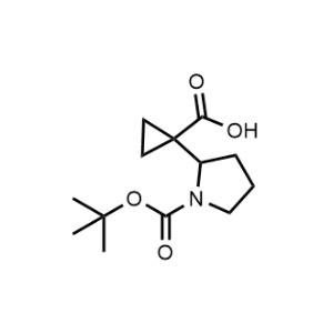 1-(1-(tert-Butoxycarbonyl)pyrrolidin-2-yl)cyclopropane-1-carboxylic acid|CS-1323824