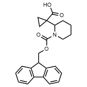 1-(1-(((9H-Fluoren-9-yl)methoxy)carbonyl)piperidin-2-yl)cyclopropane-1-carboxylic acid|CS-1323827