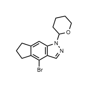 4-Bromo-1-(tetrahydro-2H-pyran-2-yl)-1,5,6,7-tetrahydrocyclopenta[f]indazole|CS-1323920