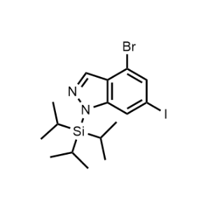 4-Bromo-6-iodo-1-(triisopropylsilyl)-1H-indazole|CS-1323928