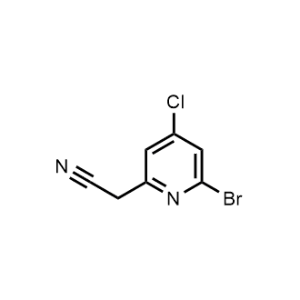 2-(6-Bromo-4-chloropyridin-2-yl)acetonitrile|CS-1324656