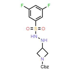 Benzyl 3-(2-((3,5-difluorophenyl)sulfonyl)hydrazinyl)azetidine-1-carboxylate|CS-1324863
