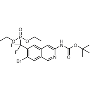tert-Butyl (7-bromo-6-((diethoxyphosphoryl)difluoromethyl)isoquinolin-3-yl)carbamate|CS-1325008