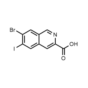 7-Bromo-6-iodoisoquinoline-3-carboxylic acid|CS-1325012