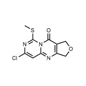 6-Chloro-8-(methylthio)-1,3-dihydro-10H-furo[3,4-d]pyrimido[1,6-a]pyrimidin-10-one|CS-1325720