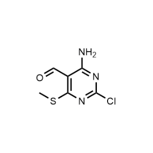 4-Amino-2-chloro-6-(methylthio)pyrimidine-5-carbaldehyde|CS-1325730