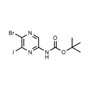 tert-Butyl (5-bromo-6-iodopyrazin-2-yl)carbamate|CS-1325735