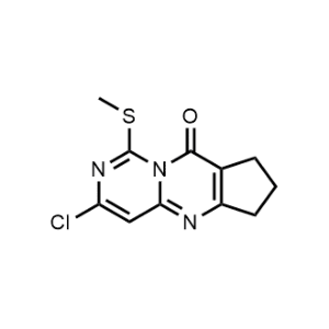 3-Chloro-1-(methylthio)-7,8-dihydrocyclopenta[d]pyrimido[1,6-a]pyrimidin-9(6H)-one|CS-1325739