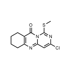 3-Chloro-1-(methylthio)-6,7,8,9-tetrahydro-10H-pyrimido[6,1-b]quinazolin-10-one|CS-1325741