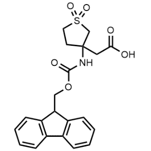 2-(3-((((9H-Fluoren-9-yl)methoxy)carbonyl)amino)-1,1-dioxidotetrahydrothiophen-3-yl)acetic acid|CS-1325952