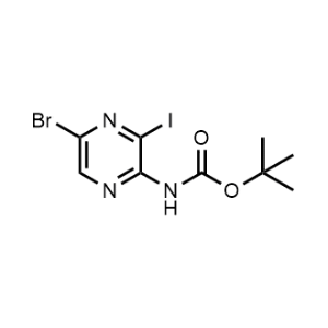 tert-Butyl (5-bromo-3-iodopyrazin-2-yl)carbamate|CS-1326019
