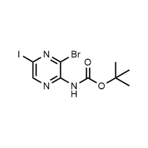 tert-Butyl (3-bromo-5-iodopyrazin-2-yl)carbamate|CS-1326026