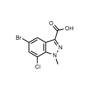 5-Bromo-7-chloro-1-methyl-1H-indazole-3-carboxylic acid|CS-1326135