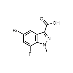 5-Bromo-7-fluoro-1-methyl-1H-indazole-3-carboxylic acid|CS-1326138