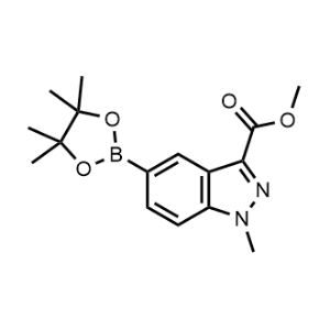 Methyl 1-methyl-5-(4,4,5,5-tetramethyl-1,3,2-dioxaborolan-2-yl)-1H-indazole-3-carboxylate|CS-1326292