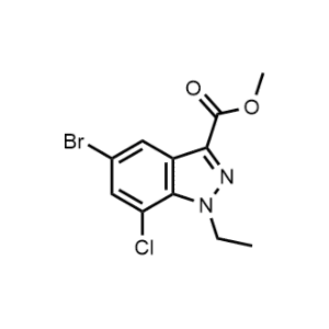 Methyl 5-bromo-7-chloro-1-ethyl-1H-indazole-3-carboxylate|CS-1326293