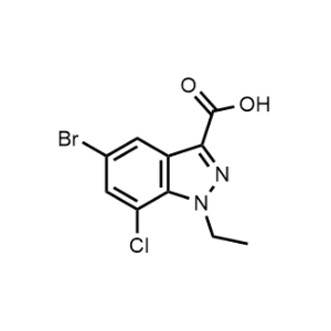 5-Bromo-7-chloro-1-ethyl-1H-indazole-3-carboxylic acid|CS-1326294