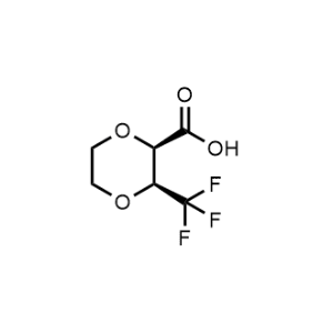 rel-(2R,3S)-3-(Trifluoromethyl)-1,4-dioxane-2-carboxylic acid|CS-1326334
