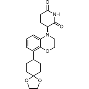 (S)-3-(8-(1,4-Dioxaspiro[4.5]decan-8-yl)-2,3-dihydro-4H-benzo[b][1,4]oxazin-4-yl)piperidine-2,6-dione|CS-1326367