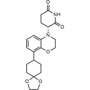 (R)-3-(8-(1,4-Dioxaspiro[4.5]decan-8-yl)-2,3-dihydro-4H-benzo[b][1,4]oxazin-4-yl)piperidine-2,6-dione|CS-1326368