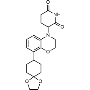 3-(8-(1,4-Dioxaspiro[4.5]decan-8-yl)-2,3-dihydro-4H-benzo[b][1,4]oxazin-4-yl)piperidine-2,6-dione|CS-1326385