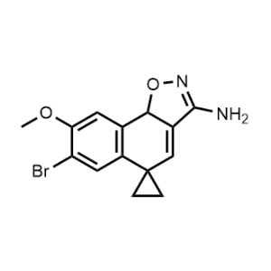 7'-Bromo-8'-methoxy-9b'H-spiro[cyclopropane-1,5'-naphtho[2,1-d]isoxazol]-3'-amine|CS-1326387