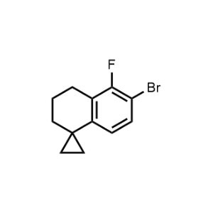 6'-Bromo-5'-fluoro-3',4'-dihydro-2'H-spiro[cyclopropane-1,1'-naphthalene]|CS-1326400