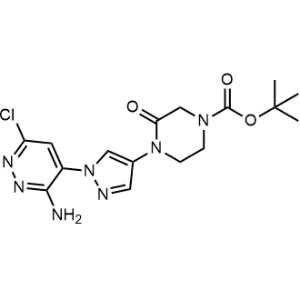 tert-Butyl 4-(1-(3-amino-6-chloropyridazin-4-yl)-1H-pyrazol-4-yl)-3-oxopiperazine-1-carboxylate|CS-1326404